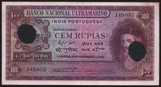 100 rupias, 1945