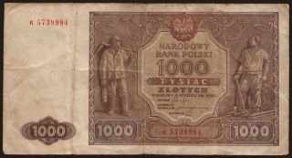 1000 zlotych, 1946