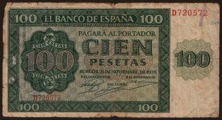 100 pesetas, 1936