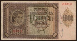 1000 kuna, 1941