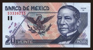 20 pesos, 1996