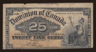 25 cents, 1900, ERROR