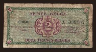Armee Belge, 2 francs, 1946