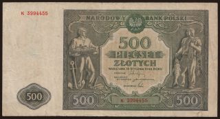 500 zlotych, 1946