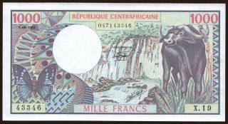 1000 francs, 1984