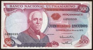 500 escudos, 1972