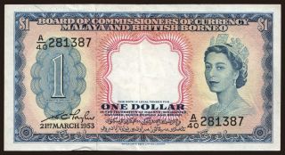 1 dollar, 1953