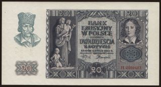 20 zlotych, 1940