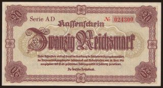 Reichenberg, 20 Reichsmark, 1945