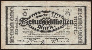 Recklinghausen Süd/ Gewerkschaft König Ludwig, 10.000.000 Mark, 1923