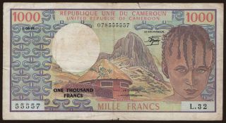 1000 francs, 1981