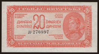 20 dinara, 1944
