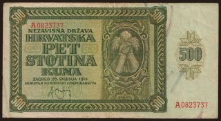 500 kuna, 1941
