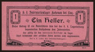 Katzenau bei Linz, 1 Heller, 191?