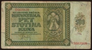 500 kuna, 1941