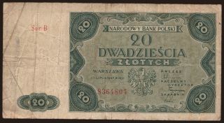 20 zlotych, 1947
