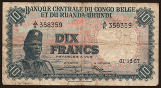 10 francs, 1957
