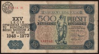500 zlotych, 1947