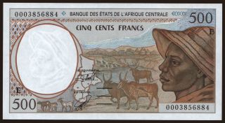Cameroun, 500 francs, 2000
