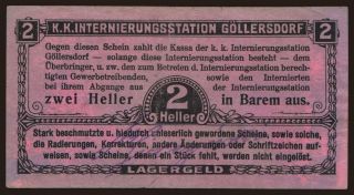 Göllersdorf, 2 Heller, 191?