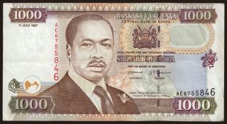 1000 shillings, 1997