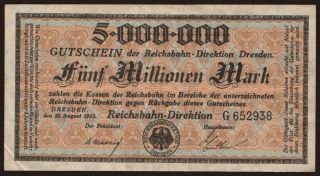 Dresden, 5.000.000 Mark, 1923
