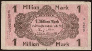 Halle, 1.000.000 Mark, 1923