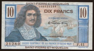 10 francs, 1950