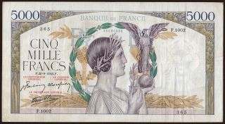 5000 francs, 1942