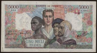 5000 francs, 1945