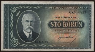 100 korun, 1945