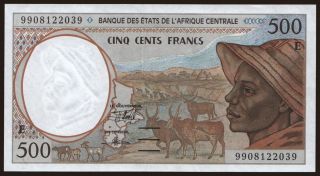 Cameroun, 500 francs, 1999