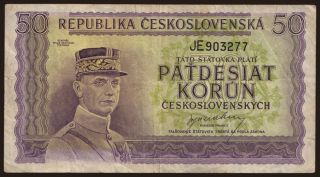 50 korun, 1945