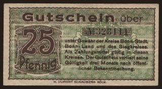 Bonn, 25 Pfennig, 1919