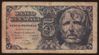 5 pesetas, 1947