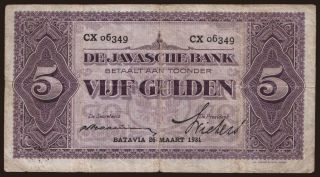 5 gulden, 1931