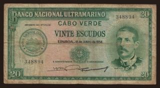 20 escudos, 1958