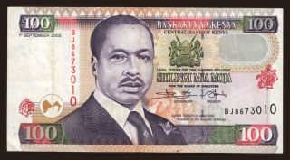 100 shillings, 2002