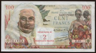 100 francs/ 2 francs, 1963