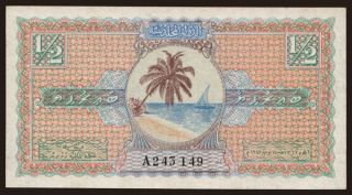 1/2 rupee, 1947
