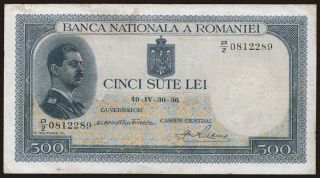 500 lei, 1936