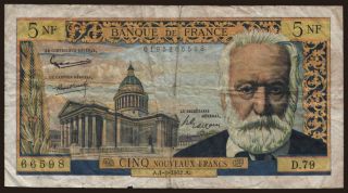 5 francs, 1962