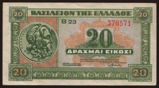 20 drachmai, 1940