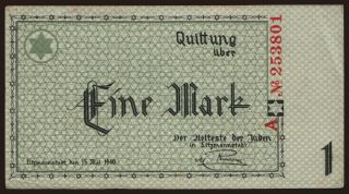 Litzmannstadt, 1 Mark, 1940