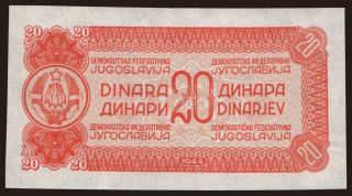 20 dinara, 1944, trial