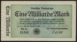 Berlin, 1.000.000.000 Mark, 1923