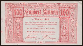 Kärnten, 100 Kronen, 1918
