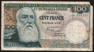 100 francs, 1955