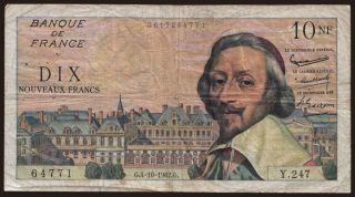 10 francs, 1962