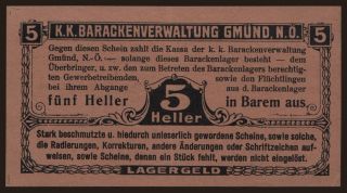 Gmünd, 5 Heller, 191?